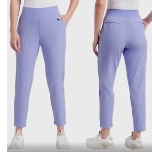 Athleta-8-periwinkle(purple)-Brooklyn ankle pant. Pull on, elastic waist trouser
